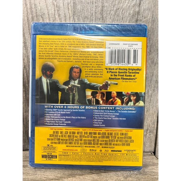 Pulp Fiction Blu-Ray Disc 2011 New Sealed in Case - Picture 2 of 2